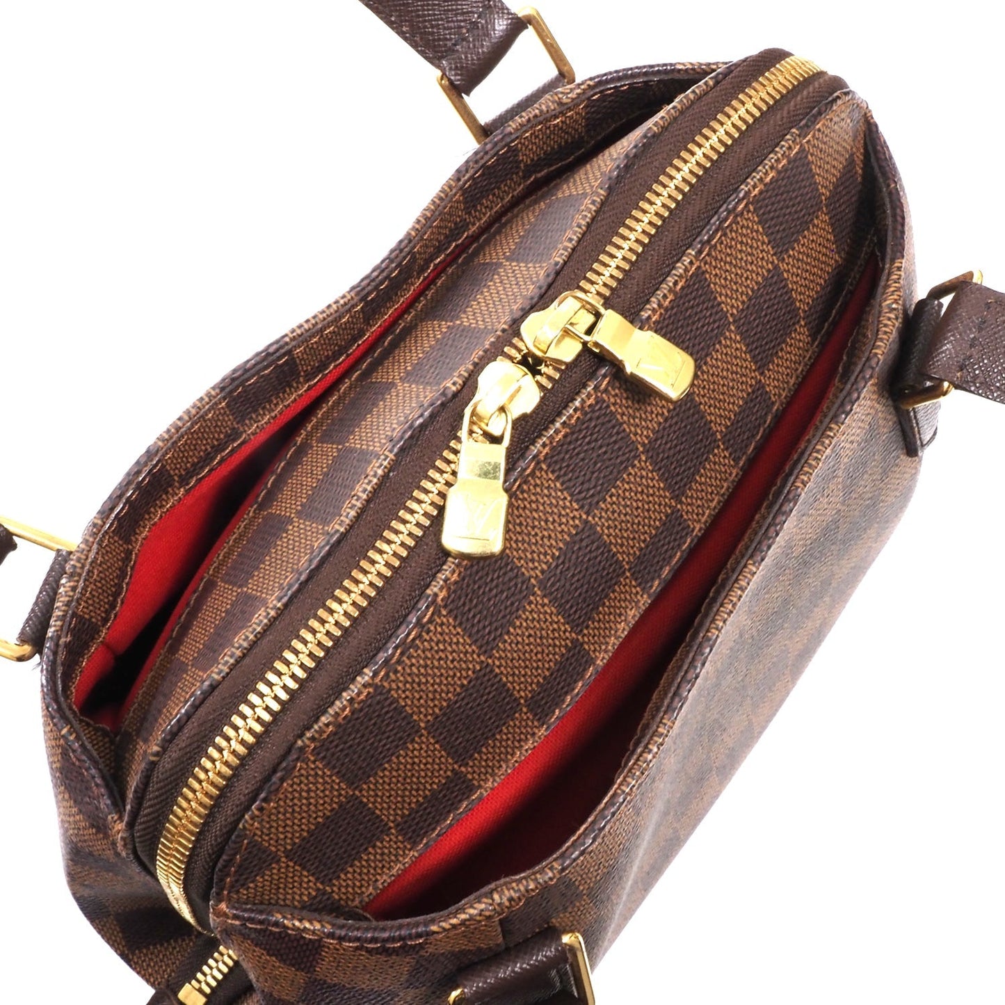 Louis Vuitton Belem PM Damier Ebene Cloth Bag Attached