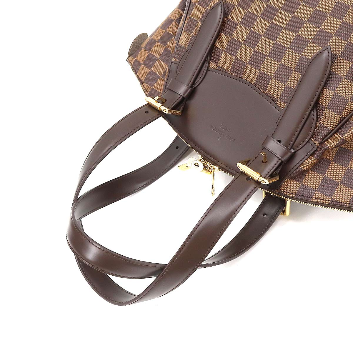 Louis Vuitton Damier Verona MM Shoulder Bag Ebene Gold Hardware