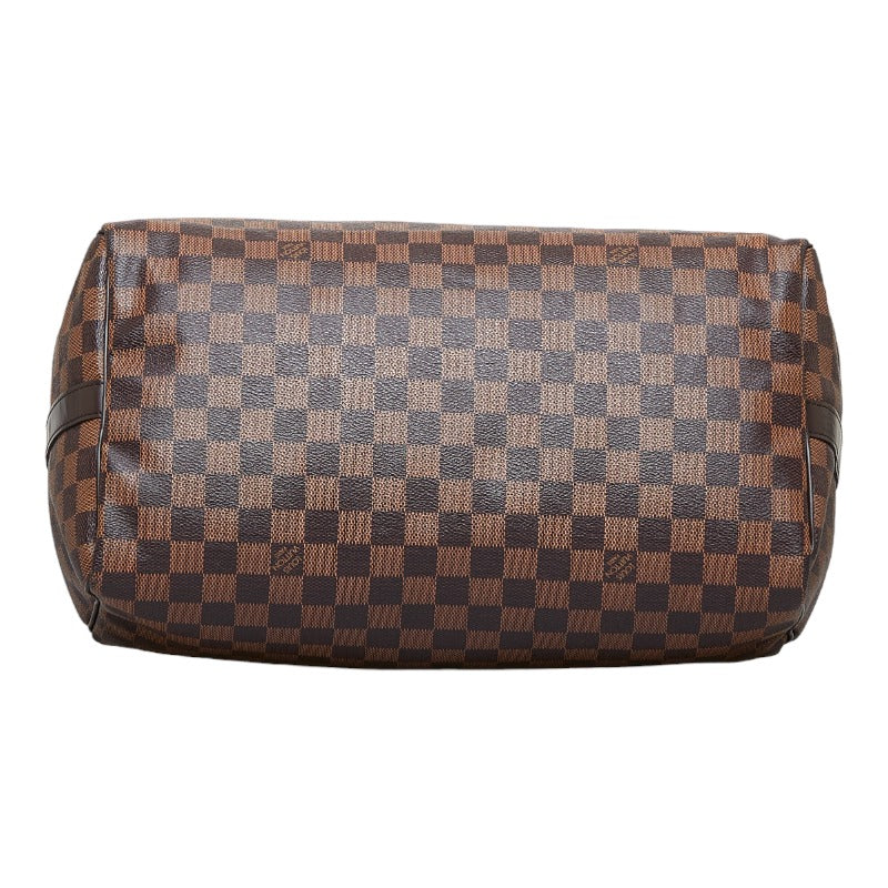 Louis Vuitton Damier Speedy 35 Bandouliere Ebene Brown Leather