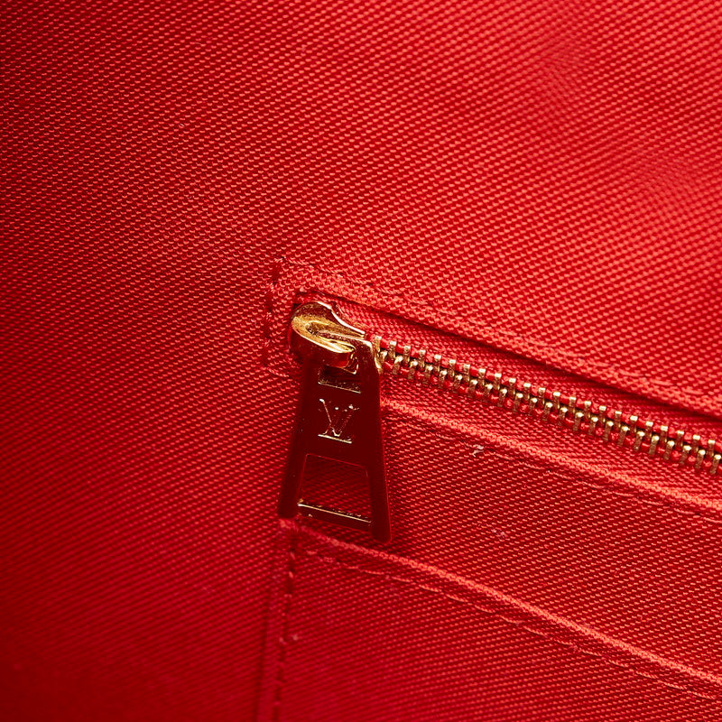 Louis Vuitton Reverse On the Go MM Shoulder Bag Brown Beige