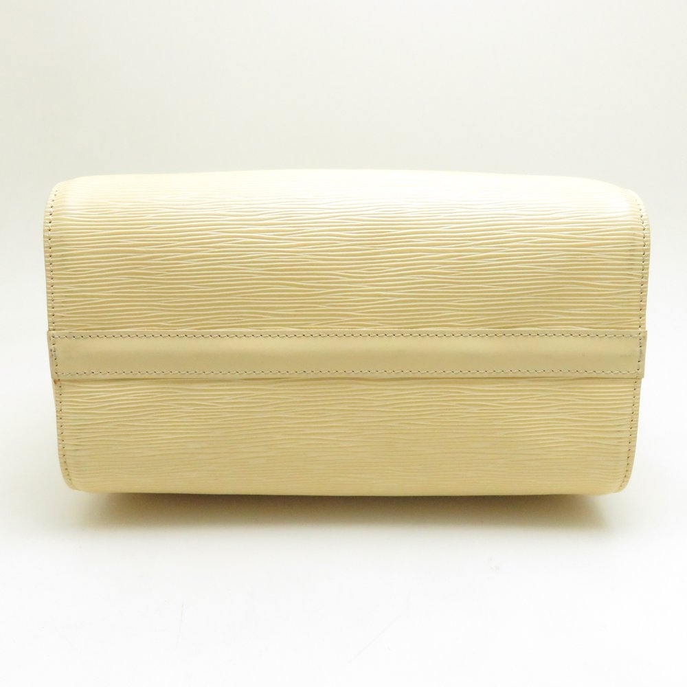 Louis Vuitton Epi Speedy 25 Vanilla Boston Bag White