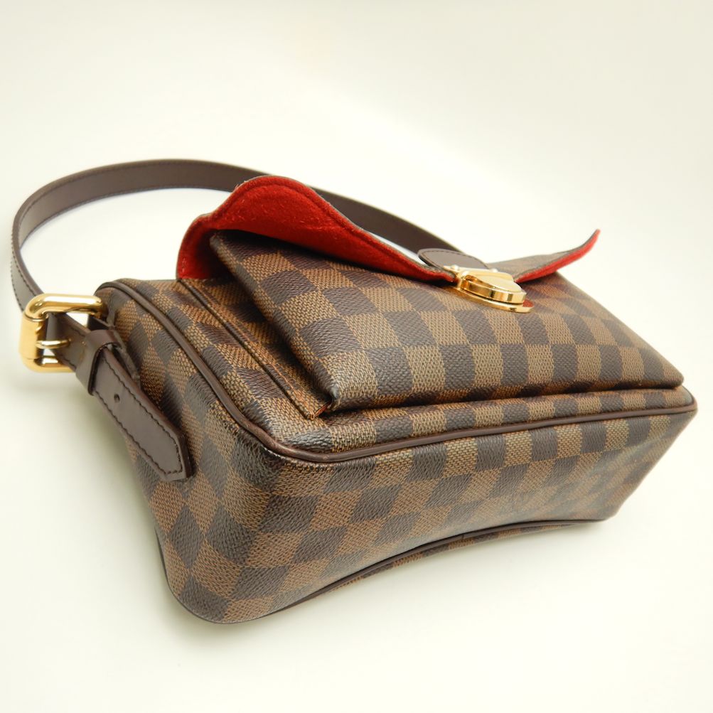 Louis Vuitton Damier Ravello GM Ebene Handbag Shoulder Bag Brown