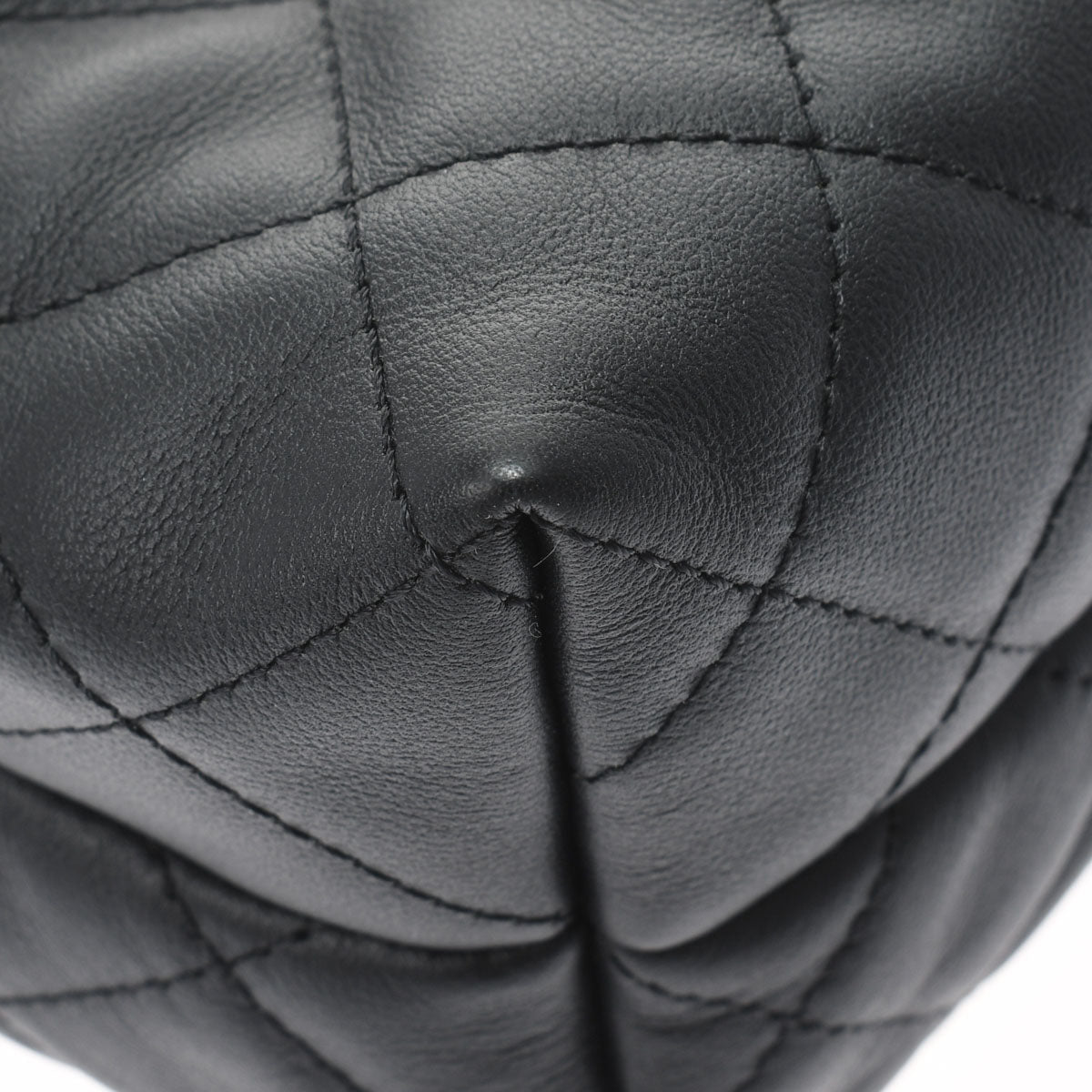 Chanel Matelasse Bowling Bag Black Gold Hardware Calfskin Shoulder Bag