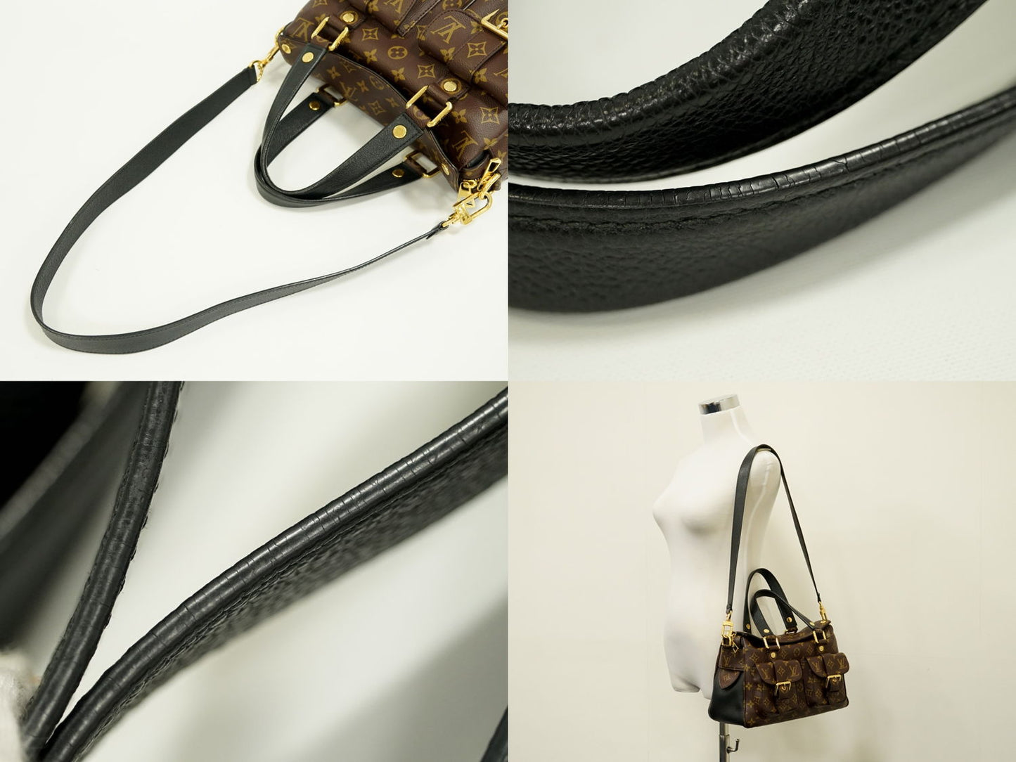 Louis Vuitton Manhattan Monogram Leather Shoulder Bag
