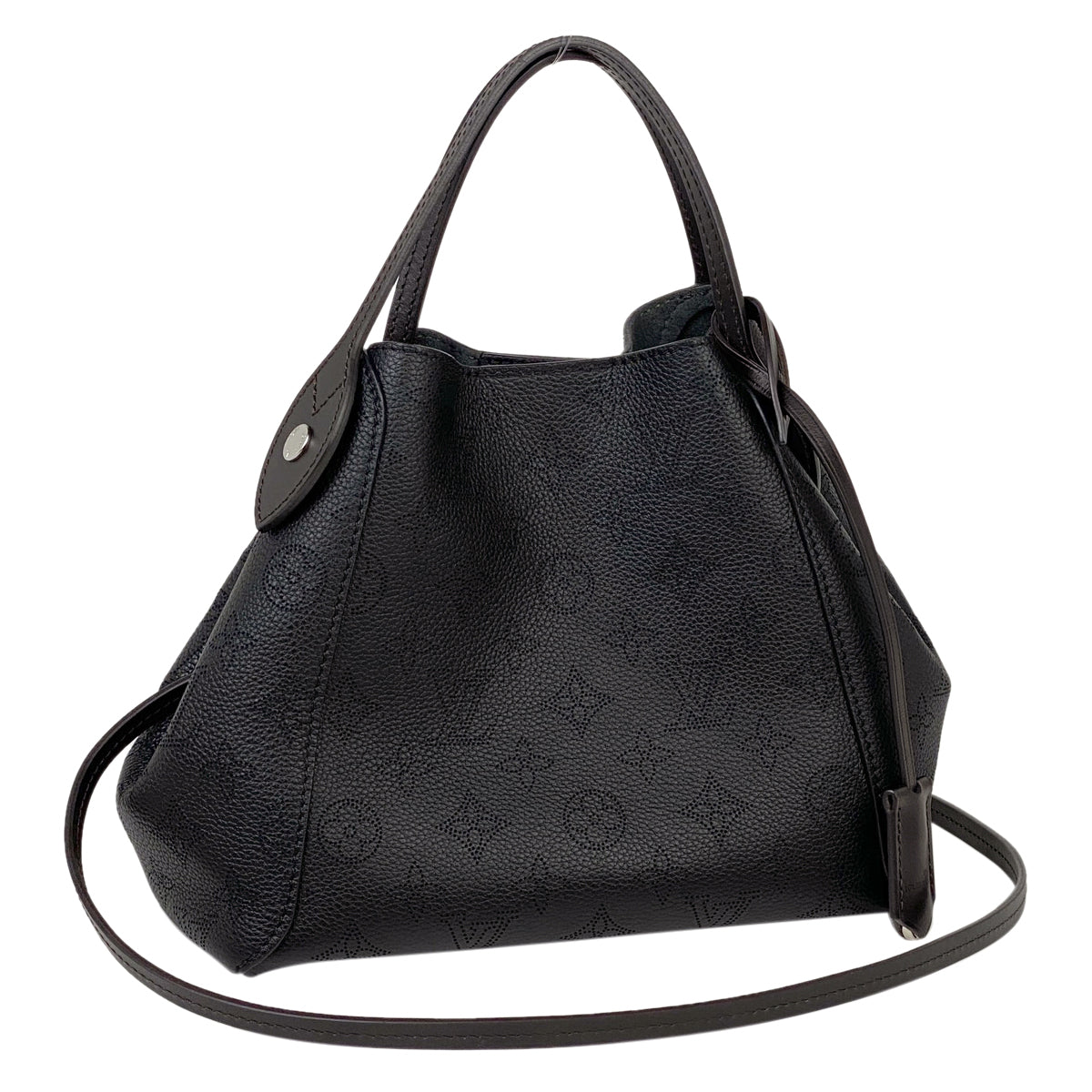 Louis Vuitton Hina PM Shoulder Bag Monogram Mahina Black