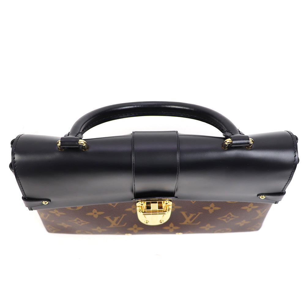 Louis Vuitton One-Handle Flap Bag MM Monogram Ebene Noir