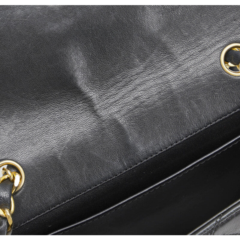 Chanel Decacoco Cocomark Bicolore Chain Shoulder Bag Black