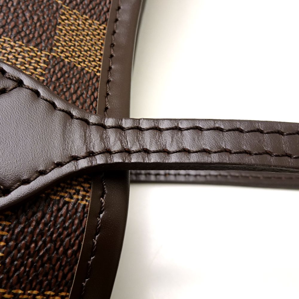 Louis Vuitton Damier Neverfull MM Ebene Tote Bag Brown