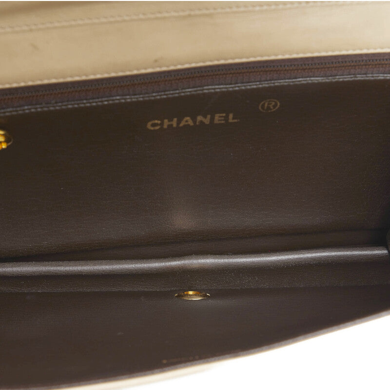 Chanel Coco Mark Chain Shoulder Bag Beige
