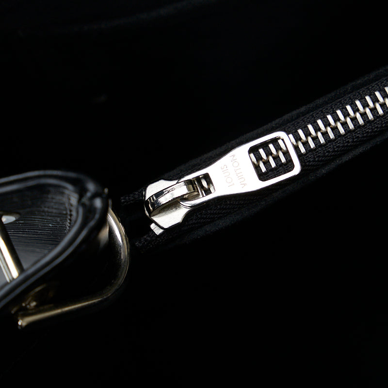 Louis Vuitton Epi Kleber MM Handbag Shoulder Bag Noir Black
