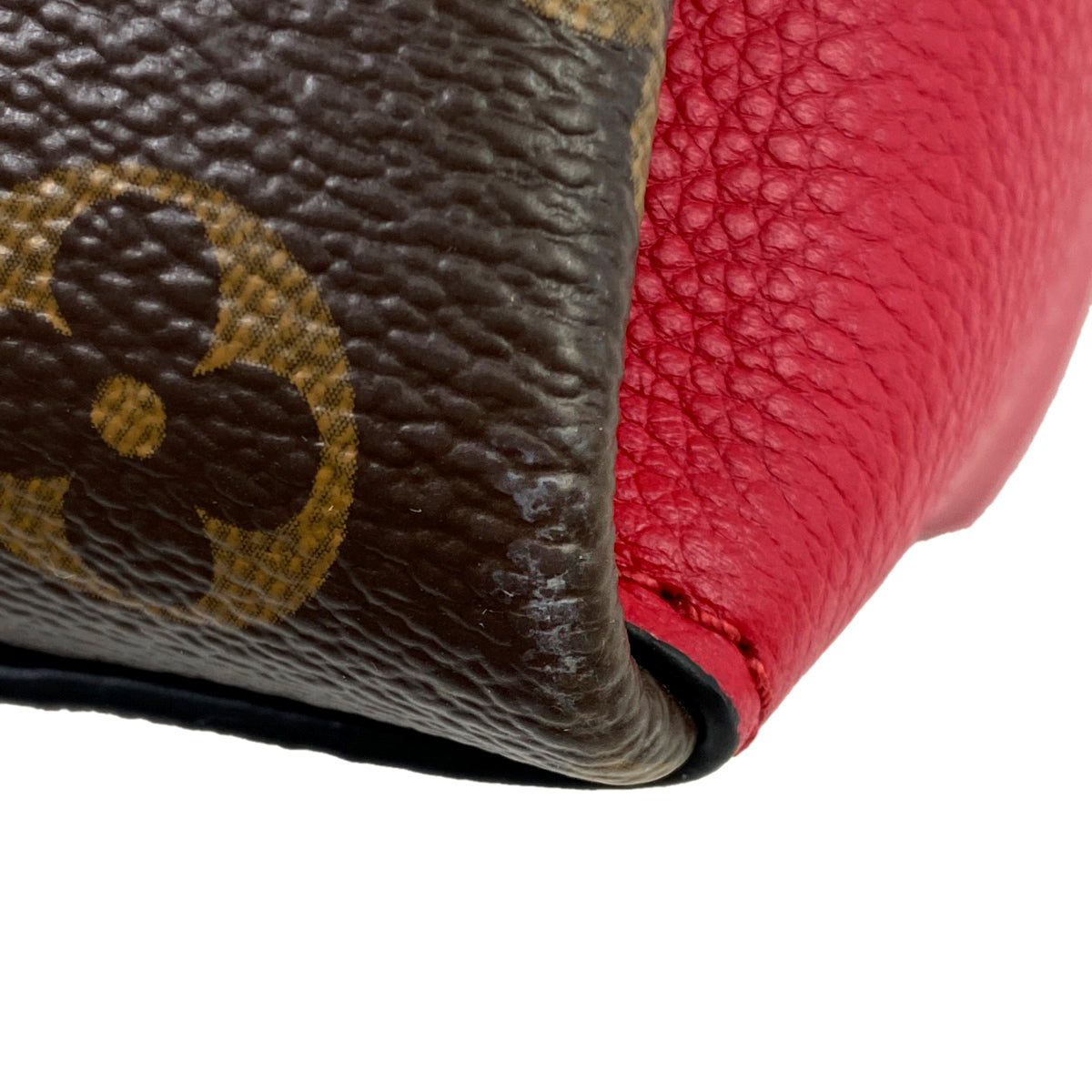 Louis Vuitton Soufflot NV BB Shoulder Bag Monogram Cerise Red