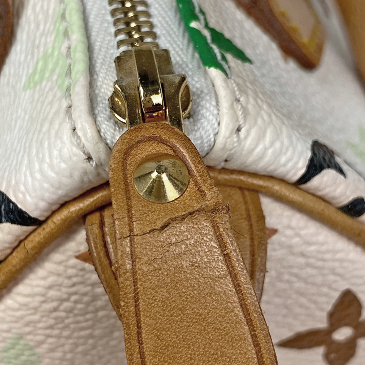 Louis Vuitton Mini Speedy Handbag Monogram Multicolor White