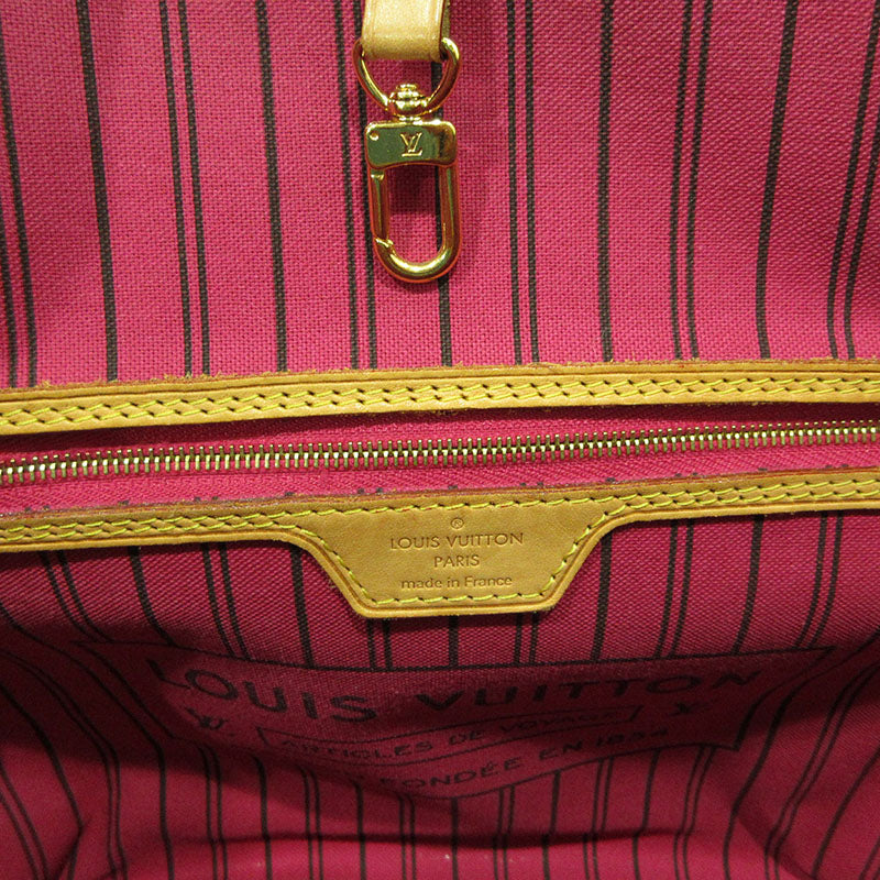 Louis Vuitton Monogram Neverfull MM Tote Bag With Pouch