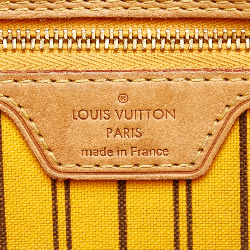 Louis Vuitton Monogram Neverfull MM Tote Bag Shoulder Bag Brown