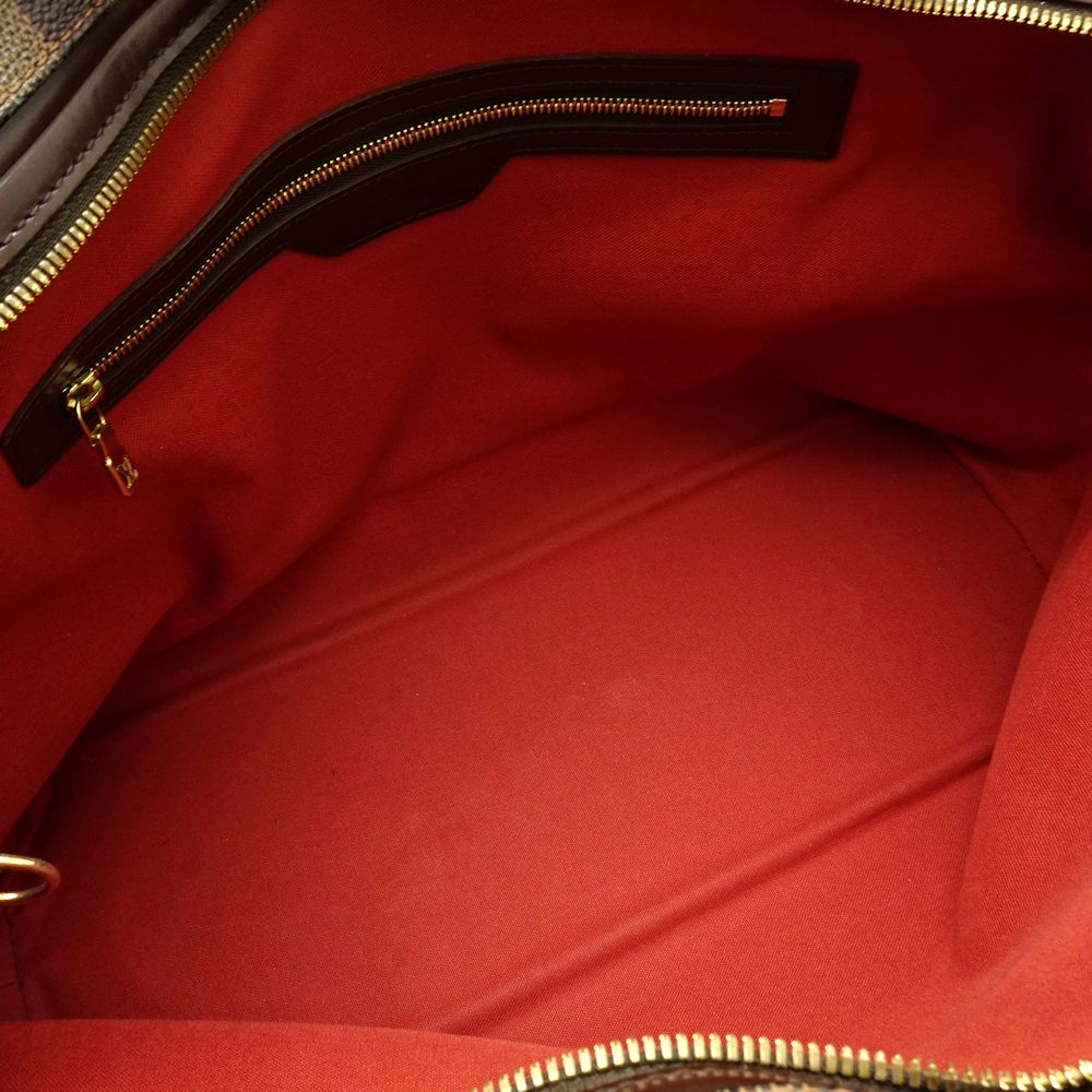 Louis Vuitton Damier Chelsea Ebene Shoulder Tote Brown