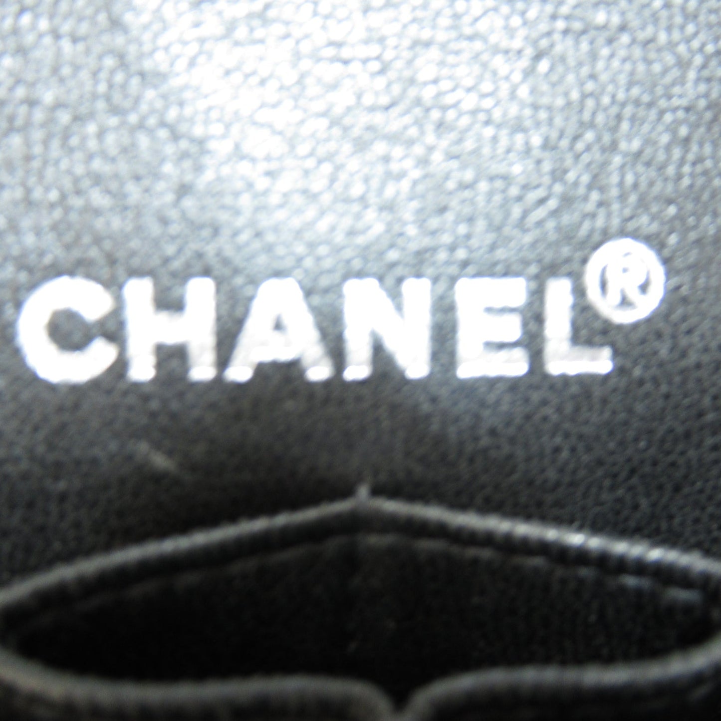 Chanel Chain Shoulder Bag Cotton Enamel Black
