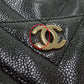 Chanel V Stitch Chain Shoulder Bag Black