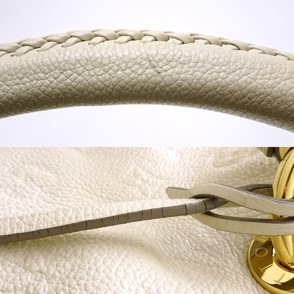 Louis Vuitton Artsy MM Shoulder Bag Emplant Neige