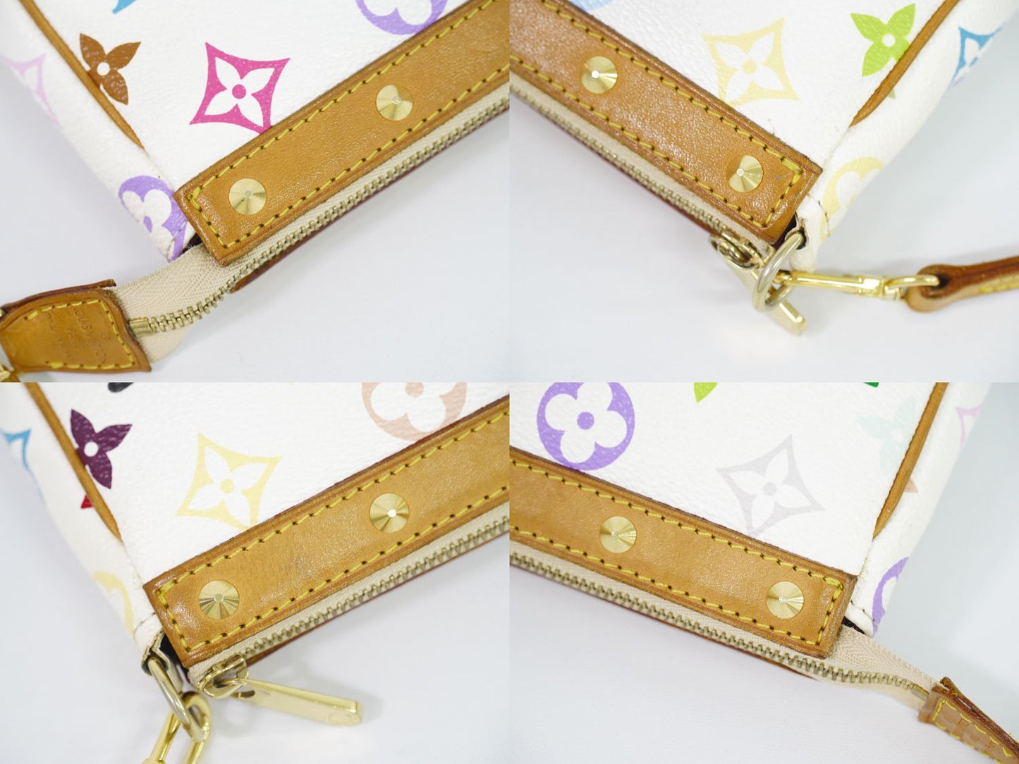 Louis Vuitton Lv Pochette Accessoire Monogram Shoulder Bag White