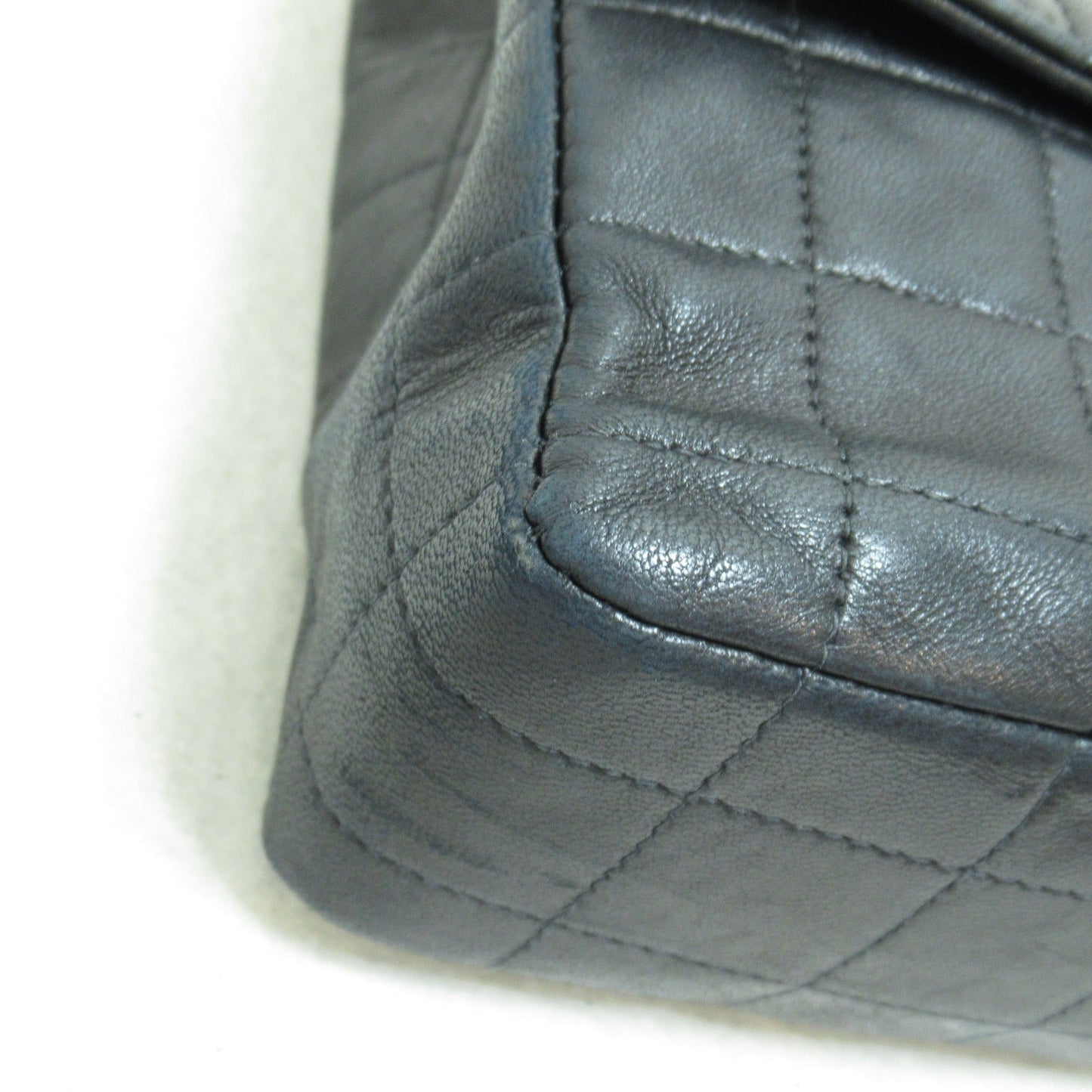 Chanel Chocolate Bar Chain Shoulder Bag Lambskin Black