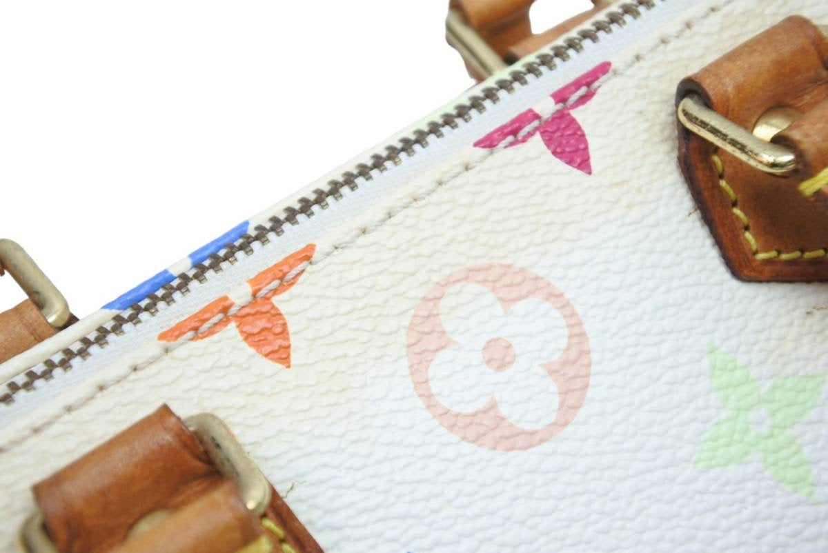 Louis Vuitton Takashi Murakami Mini Speedy White Bron Monogram