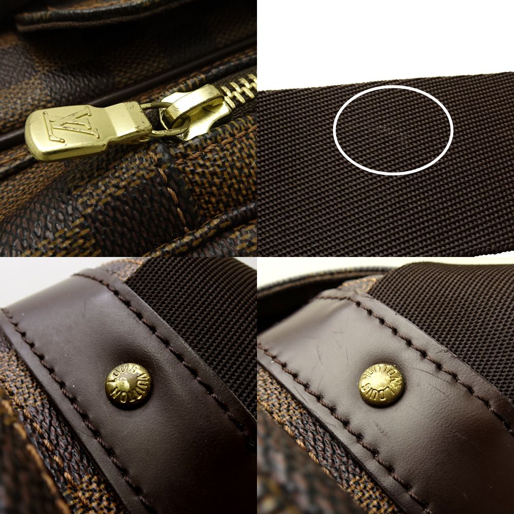 Louis Vuitton Damier Reporter Melville Ebene Diagonal Shoulder Brown