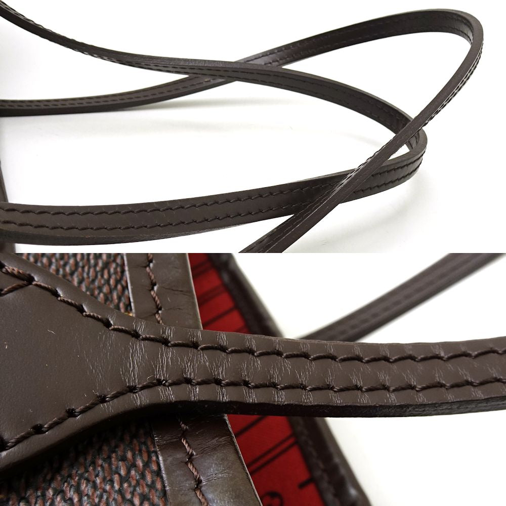 Louis Vuitton Damier Neverfull MM Ebene Tote Bag Brown