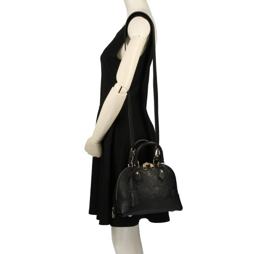 Louis Vuitton Handbag Monogram Implant Neo Alma BB Noir