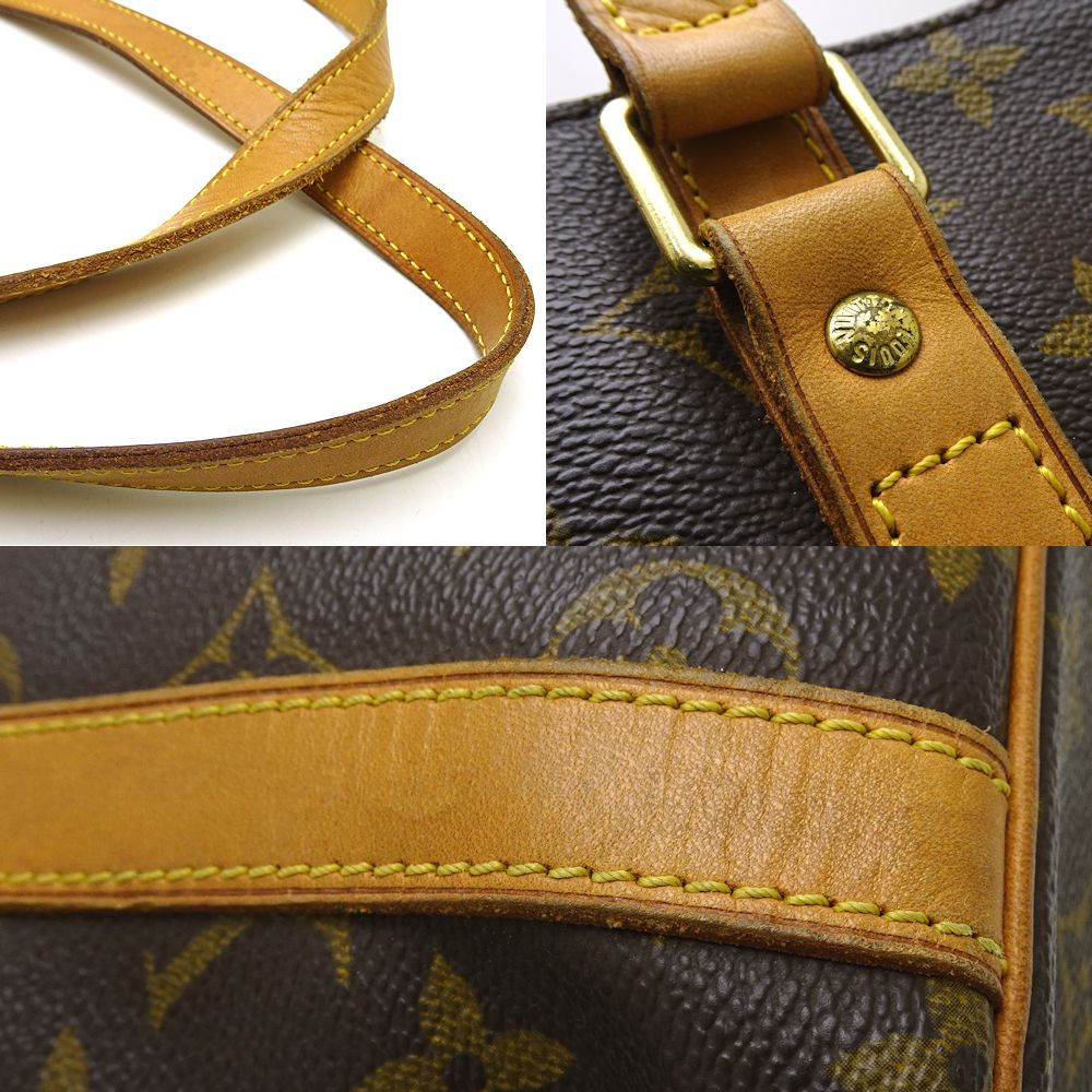 Louis Vuitton Monogram Sac Shopping Tote Brown
