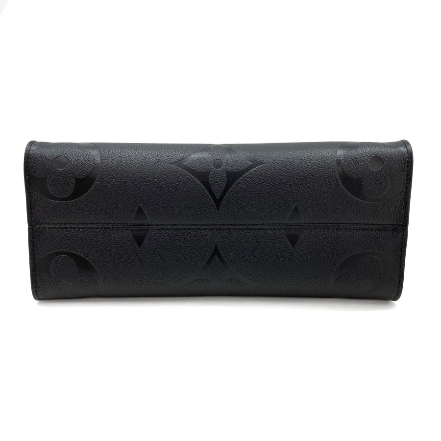 Louis Vuitton OnTheGo MM Shoulder Bag Monogram Implant Noir Black