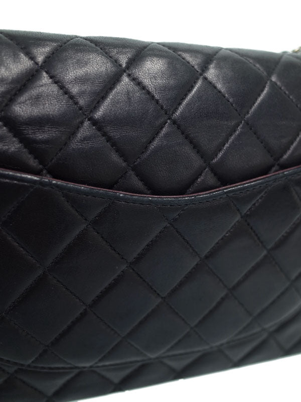 Chanel Matelasse Chain Shoulder Bag Navy