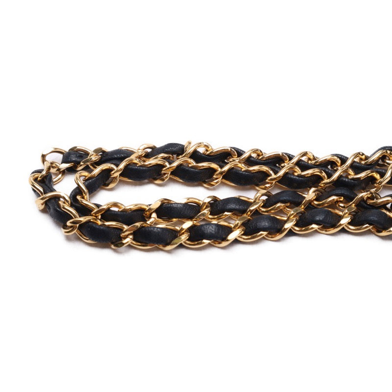 Chanel Matelasse Chain Lambskin Gold Hardware Mini Shoulder Bag Black