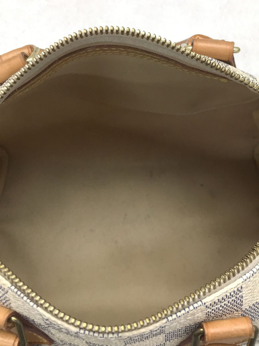 Louis Vuitton Speedy Handbag Damier Azur White