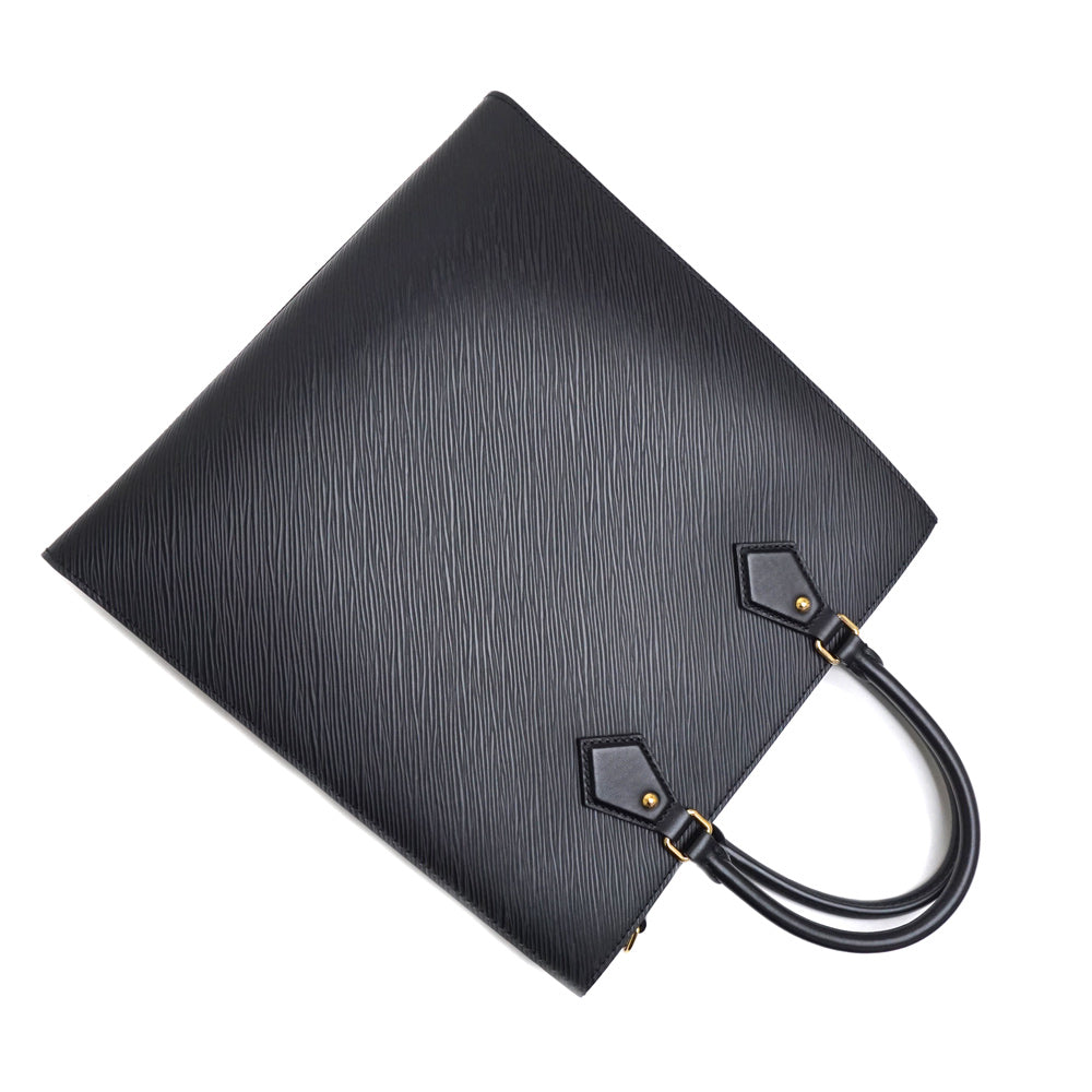 Louis Vuitton Epi Leather Sac Plat PM Diagonal Shoulder Bag Black