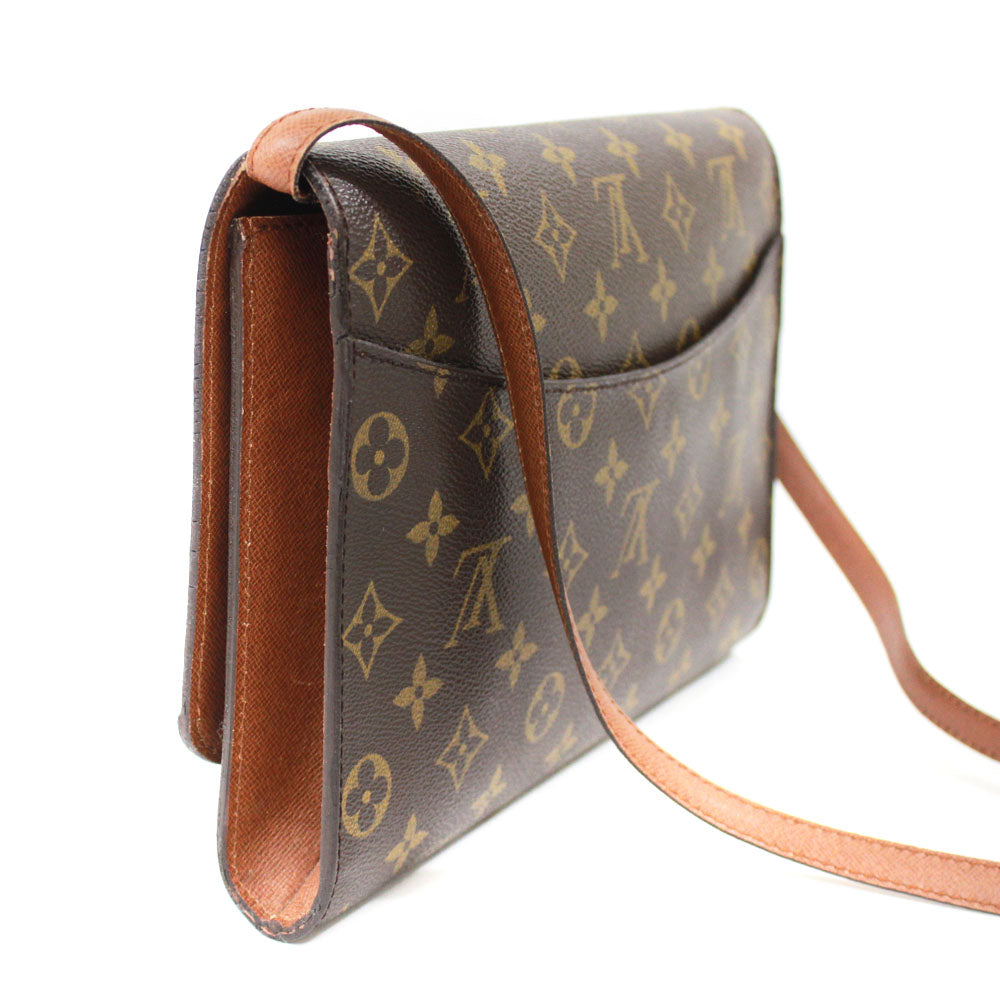 Louis Vuitton Monogram Bordeaux Shoulder Clutch Bag Shoulder Bag Brown