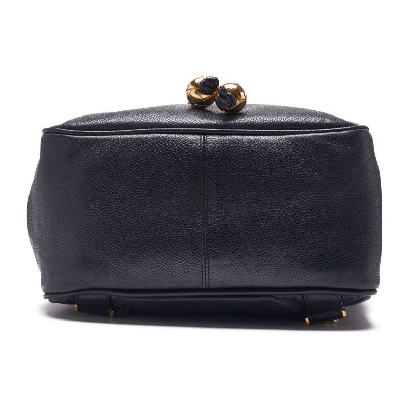 Chanel Chain Backpack Caviar Skin Black