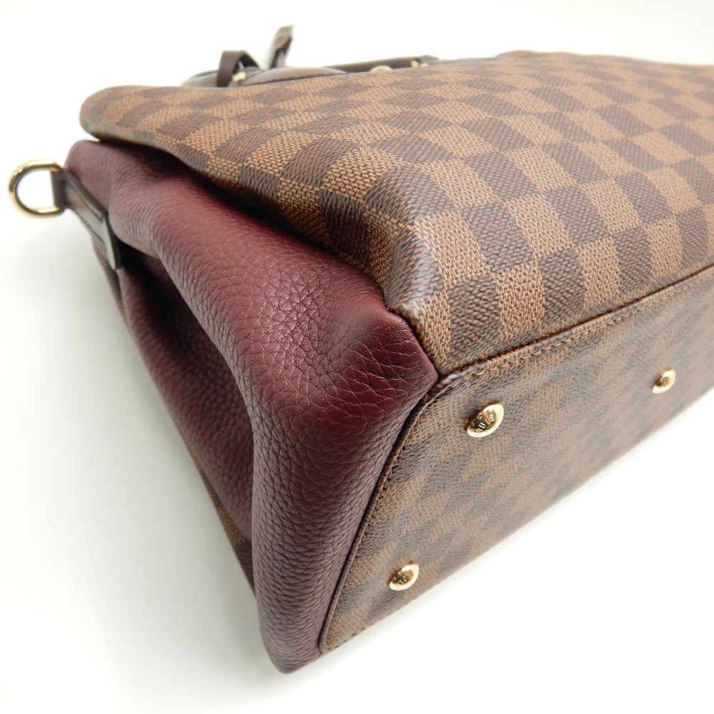 Louis Vuitton Damier Normandy Bordeaux 2WAY Bag Brown