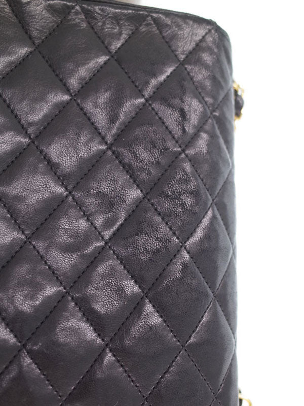 Chanel Matelasse Chain Shoulder Bag Black