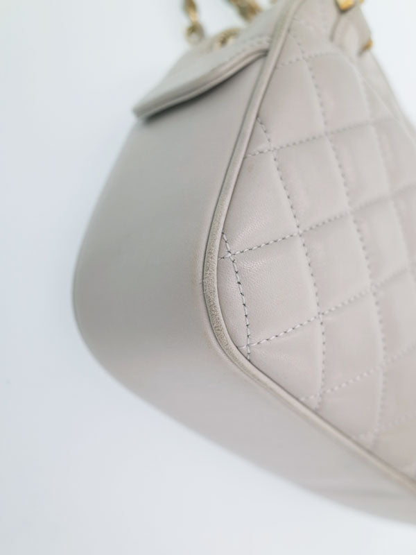 Chanel Matelasse Shoulder Bag Light Gray