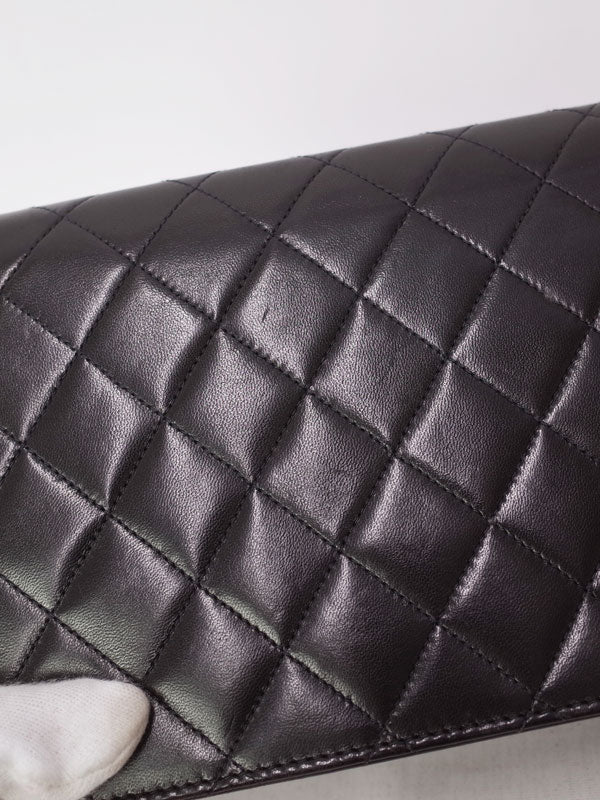 Chanel Matelasse Chain Shoulder Bag Black