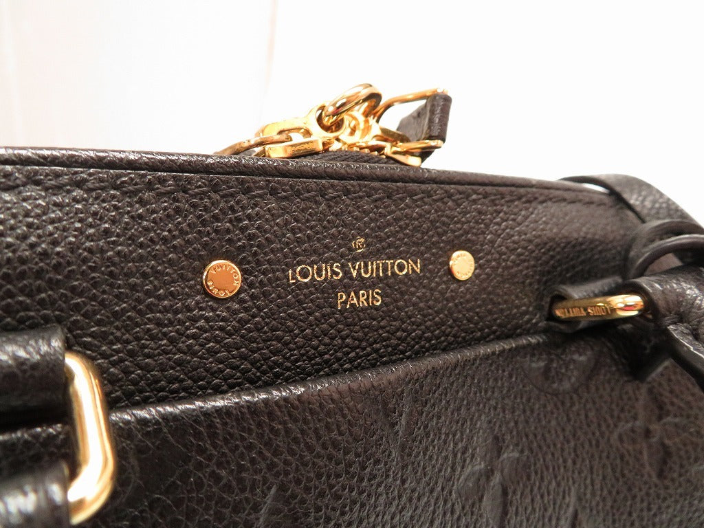 Louis Vuitton Monogram Empreinte Speedy Bandouliere 20 HandBag Black
