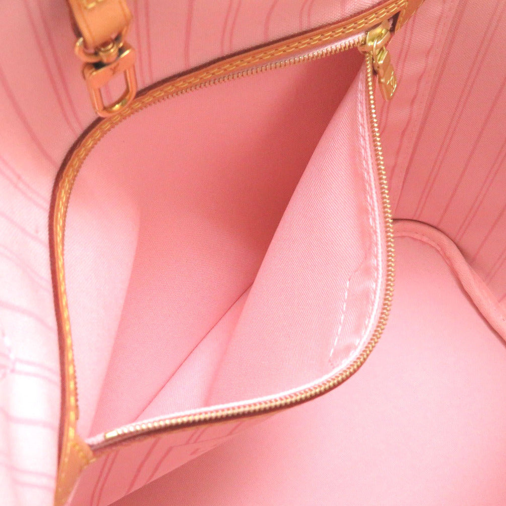 Louis Vuitton Damier Azur New Neverfull MM Tote Bag White