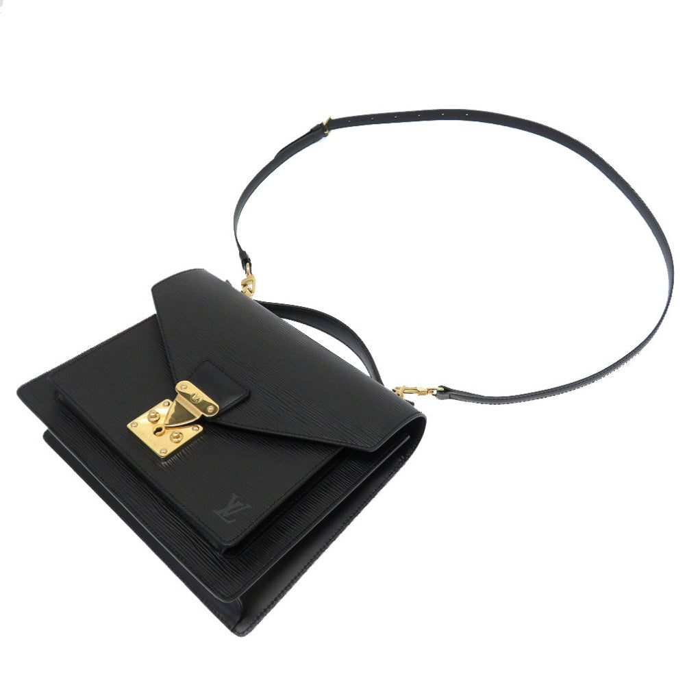 Louis Vuitton Epi Monceau 2way Handbag Black