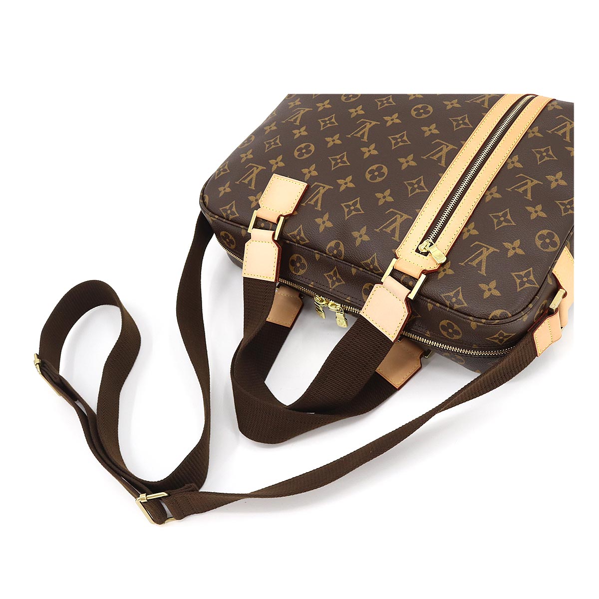 Louis Vuitton Monogram Sac Bosphore 2 Way Hand Shoulder Bag Brown