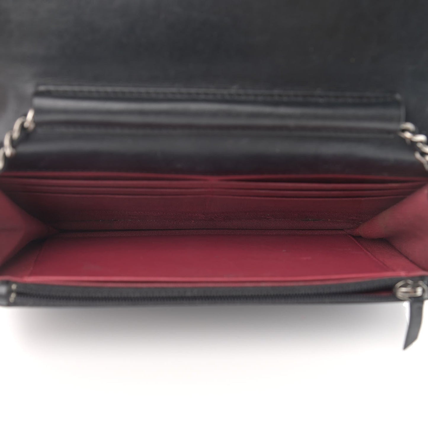 Chanel Aged Calfskin Quilted Gabrielle Wallet On Chain WOC Black