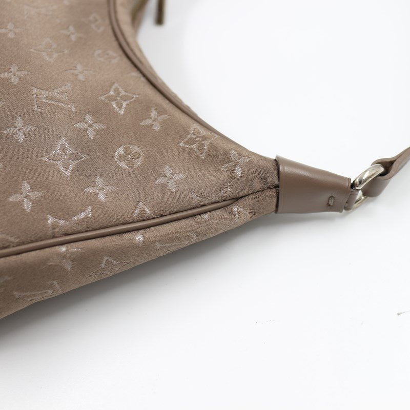 Louis Vuitton Little Boulogne Monogram Satin Noir Handbag