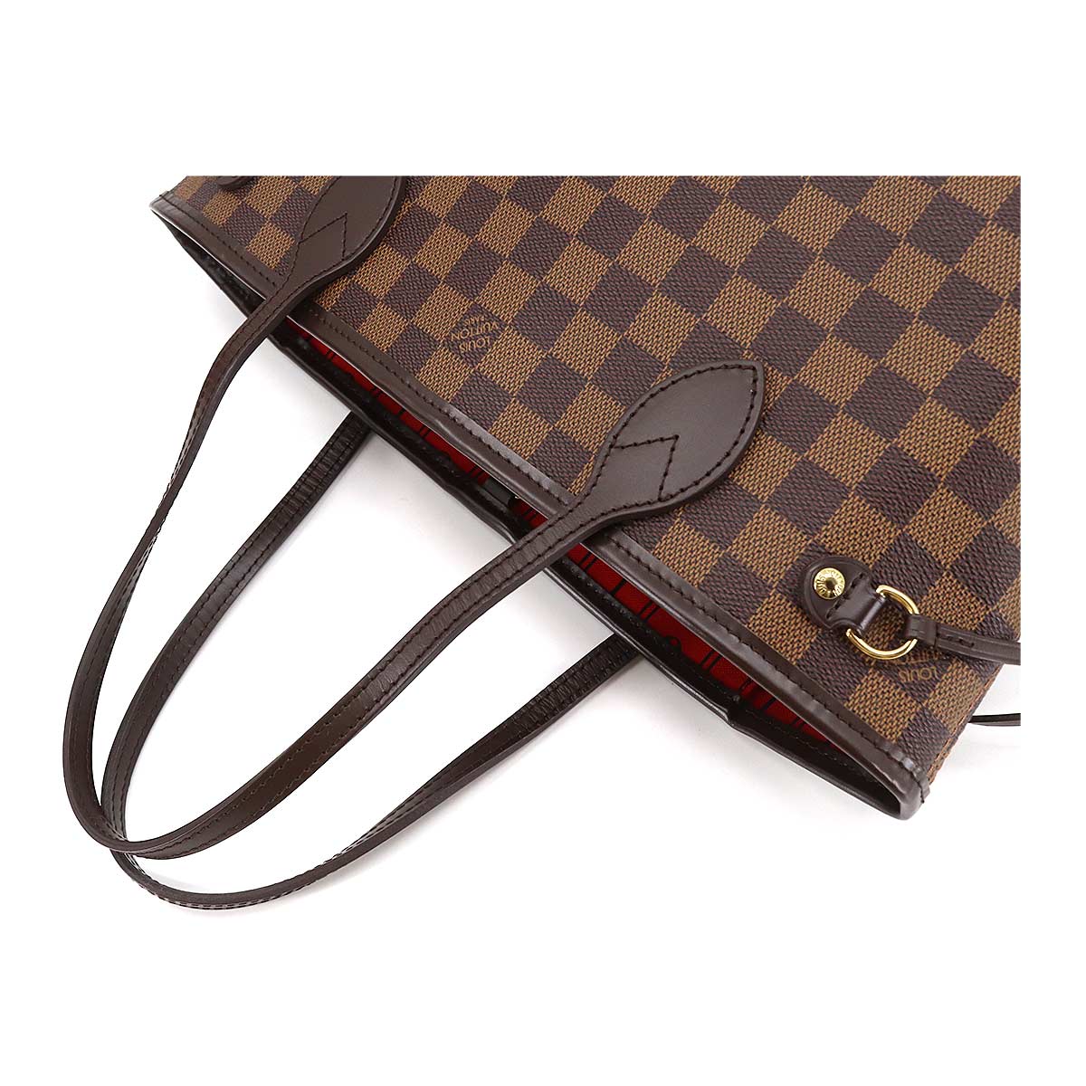 Louis Vuitton Damier Neverfull PM Tote Bag Ebene Brown