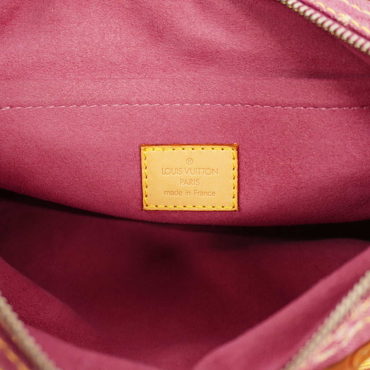 Louis Vuitton Handbag Monogram Denim Neo Speedy Fuchsia