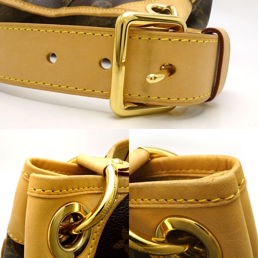 Louis Vuitton Monogram Galliera PM Brown Shoulder Bag Tote