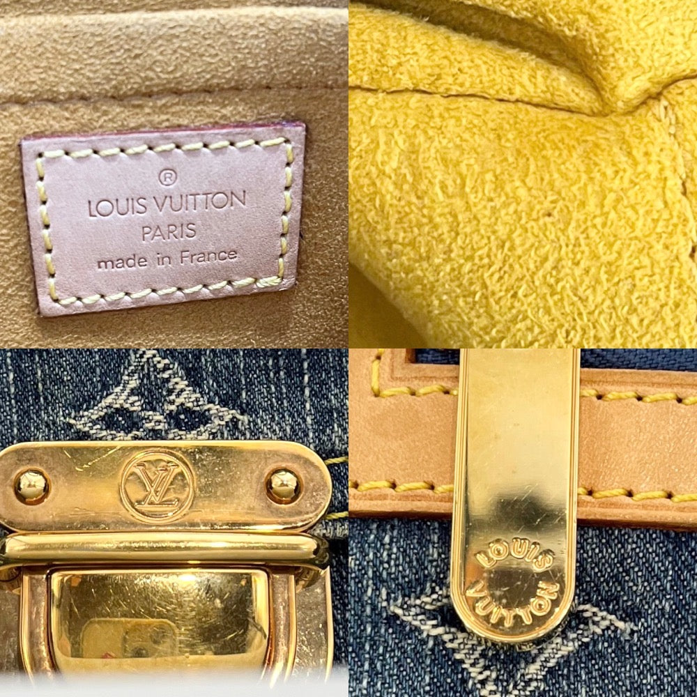 Louis Vuitton Handbag Monogram Denim Flat Shopper Tote Bag